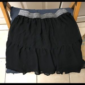 Black Tiered Skirt